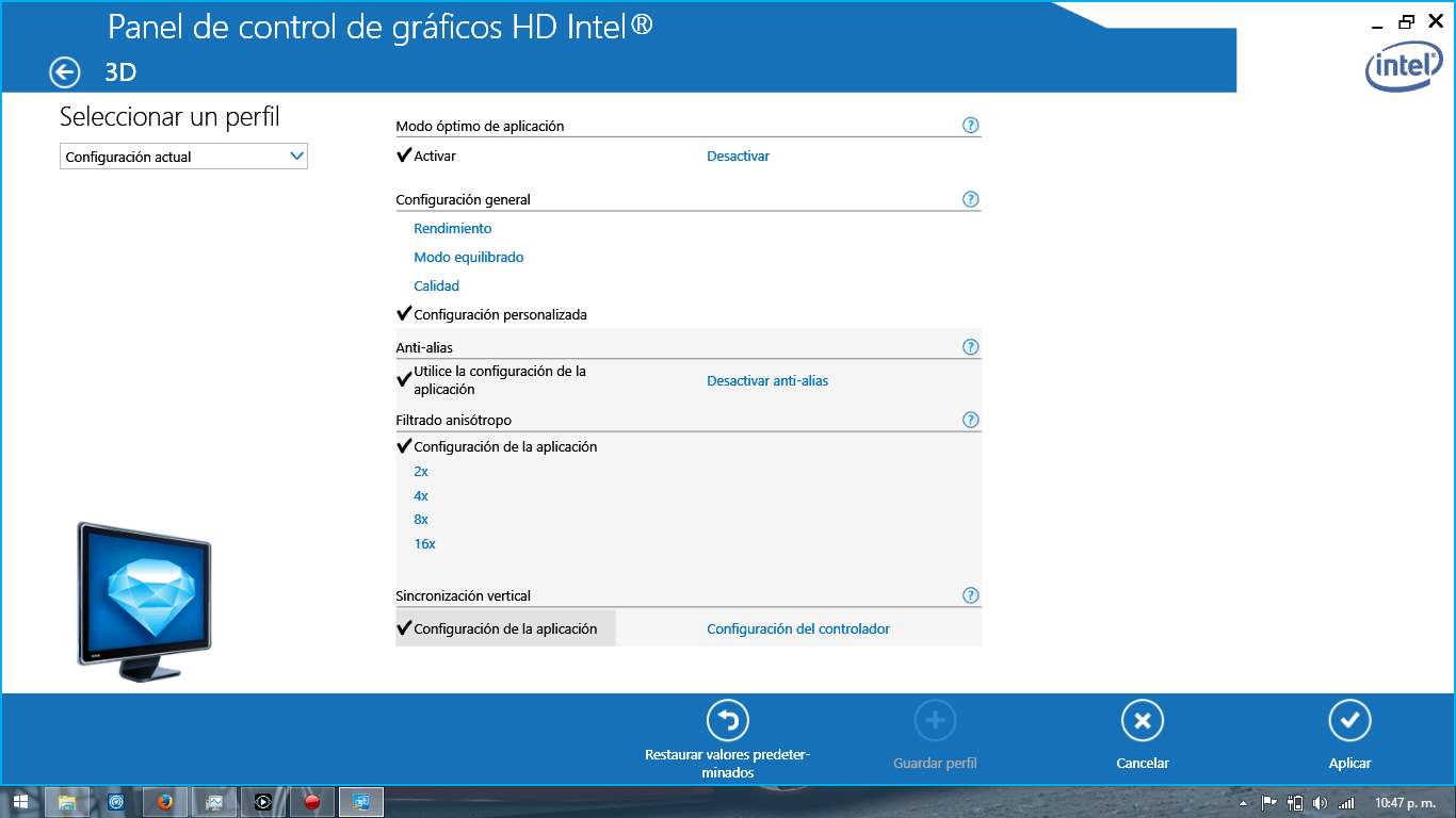 Configuración optima para Gráficos Intel HD 3 Configuración optima para Gráficos Intel HD - Tecnogamer