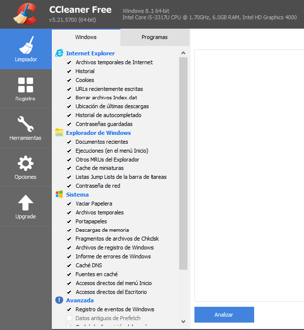 CCleaner: Guía Definitiva de Limpieza para PC (2026) 1 Limpieza personalizada de archivos temporales en CCleaner