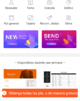 Pantalla principal de WPS Office en Android