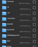Pantalla principal de Winrar para Android