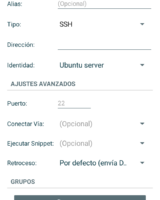 JuiceSSH: 1 Cliente SSH Clásico e Ideal para Android 1 Creando una nueva conexión en JuiceSSH