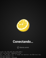 JuiceSSH: 1 Cliente SSH Clásico e Ideal para Android 4 Imagen de conexión de JuiceSSH