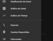 Menu principal de WiFi Analyzer