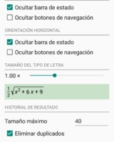 HiPER Scientific Calculator La calculadora para Android 10 Ajustes de Pantalla