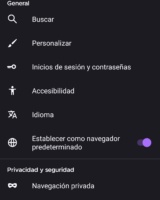 Firefox el mejor navegador web para smartphones del 2020 6 Lista de ajustes disponibles en Firefox