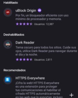 Firefox el mejor navegador web para smartphones del 2020 5 Lista de complementos disponibles para instalar