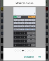 HiPER Scientific Calculator La calculadora para Android 7 Selecion de un tema preinstalado