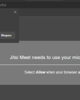 Solicitud pa usar webcam y microfono